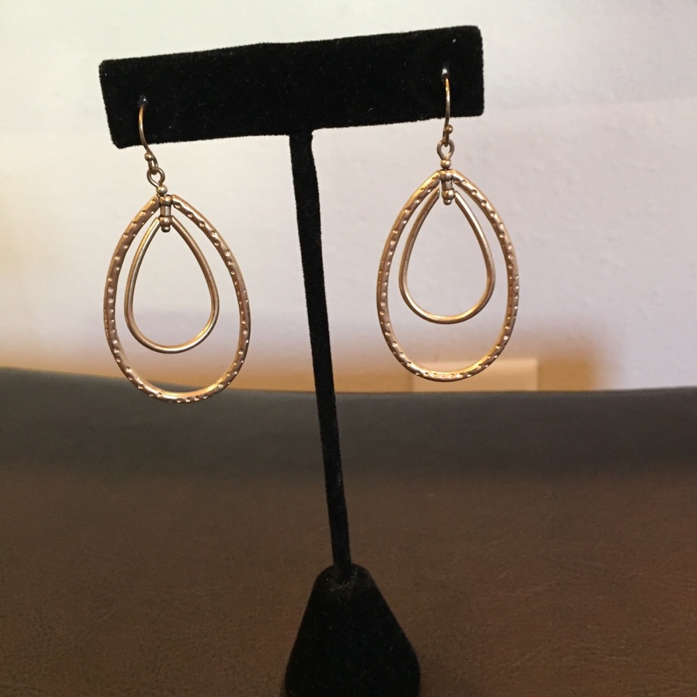 Lia Sophia Brushed Goldtone earrings